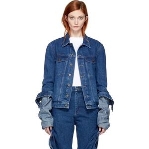 Y project denim jacket with XL sleeves
